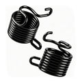 Air Hammer Spring Retainer Set, M696 Replacement Air Hammer Spring, 2 Pack