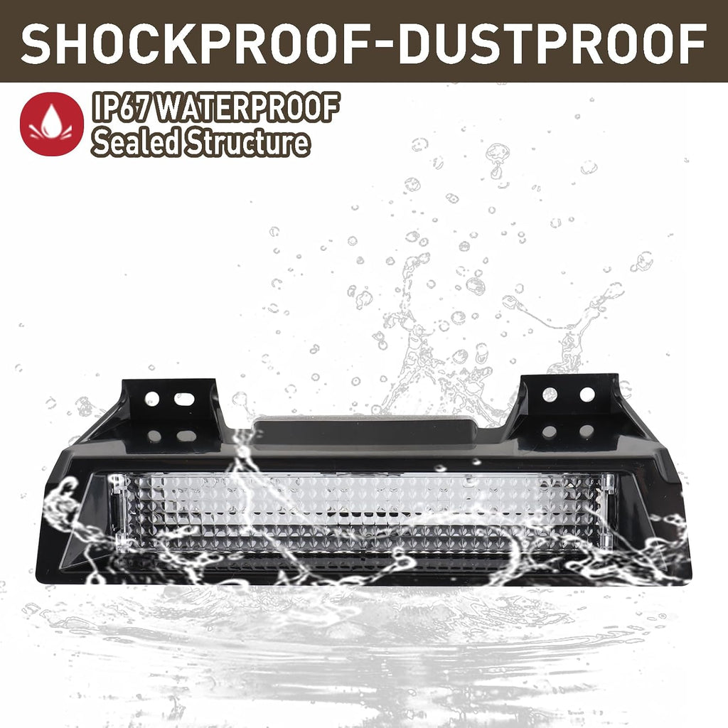 LED Third Brake Light Compatible for 2006-2010 Hummer H3 3rd Brake Light Center High Mount Stop Lamp 19330403 16HZ59C