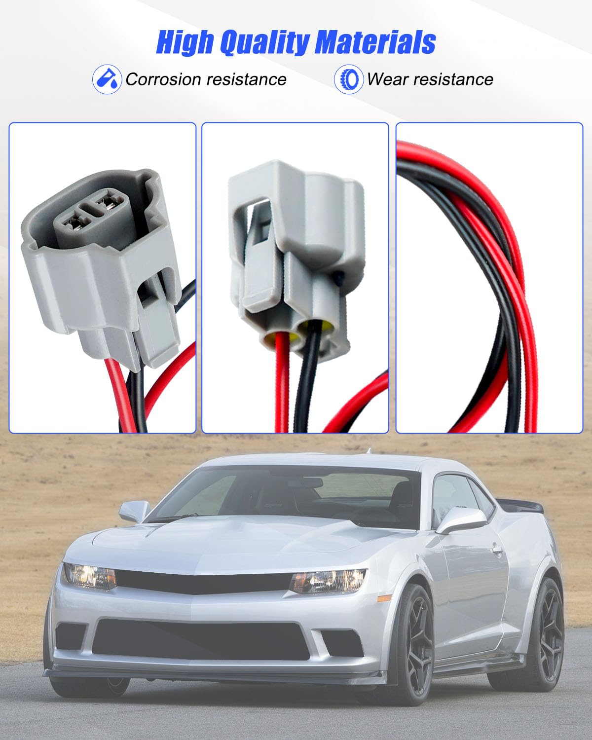 2 Way Side Marker Light Connector Fit for Chevy Camaro 2010-2015