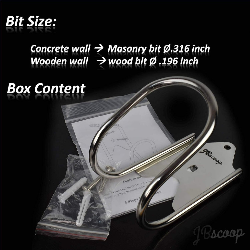 Garden Hose Holder, Garden Hose Hanger Wall Mount for Water Hose, Extension Cords, Air Compressor Hose, Heavy Duty &