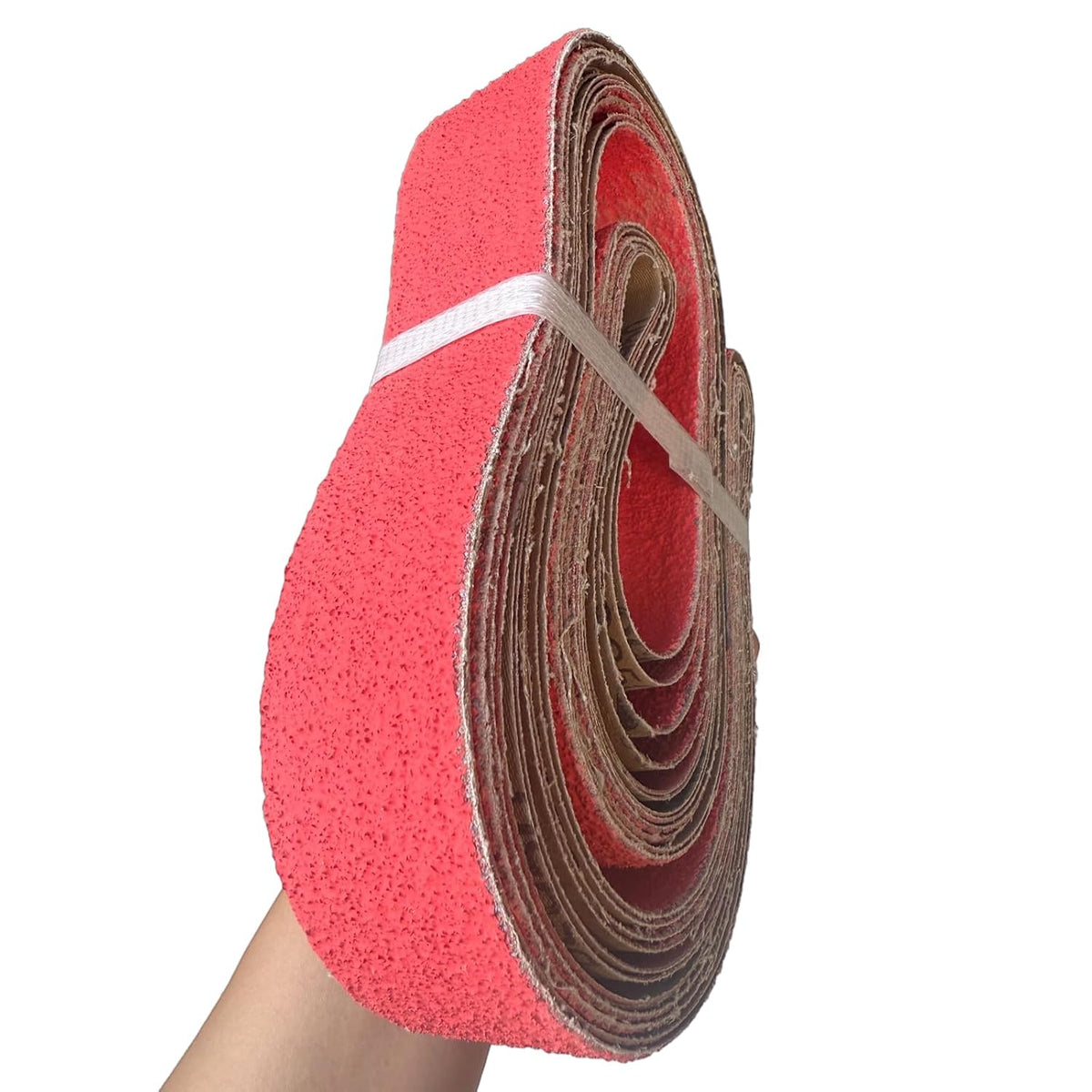6 Pack 2 x 72 inch Metal Grinding Belts Ceramic Sand Belts (36/40/60/80/100/120 Grit) Advanced Belt Sanders for Woodworking Metal Grinding Belt,Used for Sharpening, Sanding, Knife Making