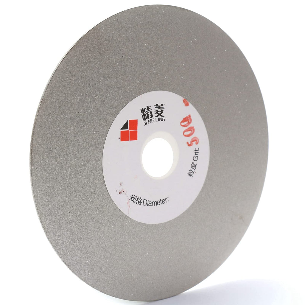 JINGLING 4" inch 100mm Diamond Flat Lap Disc Coated Grinding Disk Grit 500 Medium