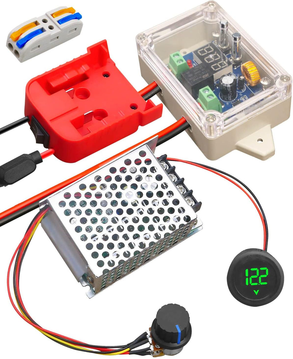 Power Wheel Adapter Kit Fit for Milwaukee M18 18V Battery