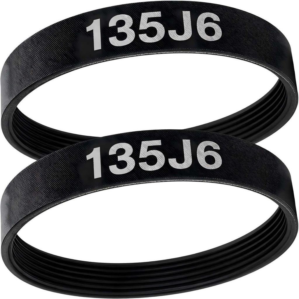 2Pack 135J6 Planer Drive Belt Fit for Delta 22-540 22-546 TP300 Planers