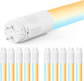 hykolity T8 LED Bulbs 4 Foot,186LM/W 5CCT 3000-6500K 14W 2600LM DLC 6.0 ETL