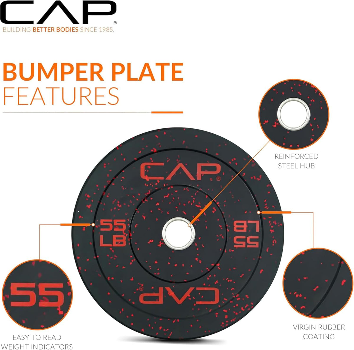 Olympic Weight Set with 7ft Barbell & Bumper Plates | 160-370 lbs | Multiple Options