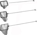 Aquarium Fish Net with Extendable Stainless Steel Long Handle Fine Mesh Net for Fish Tank