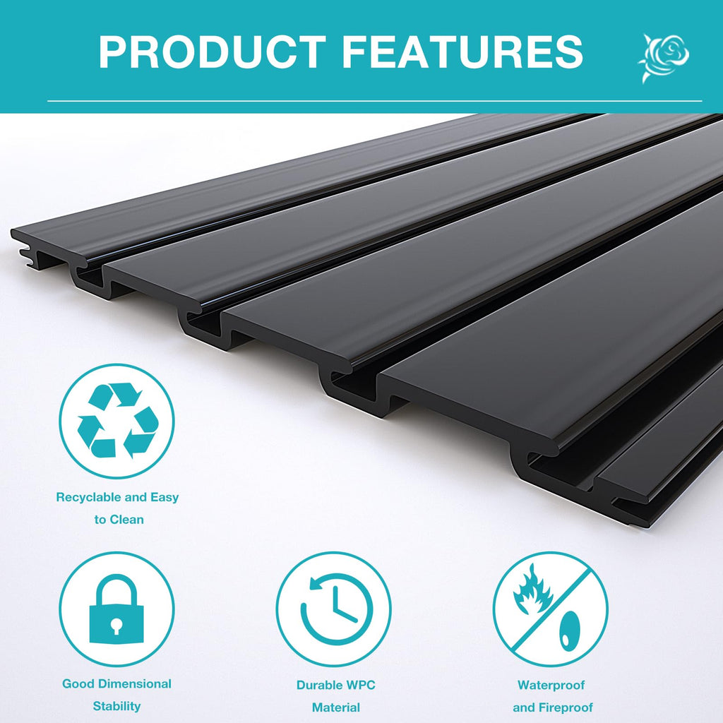 Slatwall Panel Wall Storage Systems, 4 x 8ft Slat Wall Paneling Garage Wall Organizer, Heavy Duty Wall Mounted PVC