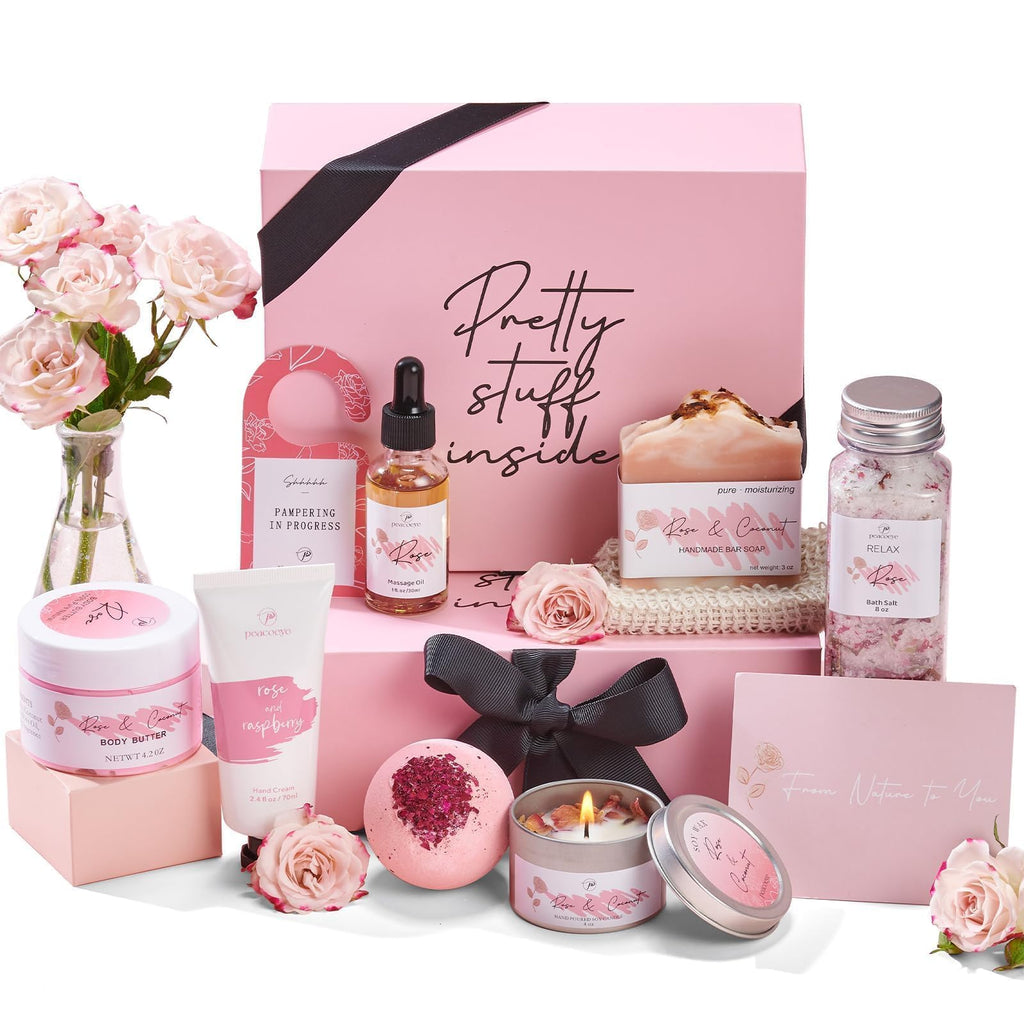 Mother's Day Gift for Mom Spa Gifts Bath Baskets Relaxing Spa Self Care Gift for Women Her Sister Wife Bridal Shower