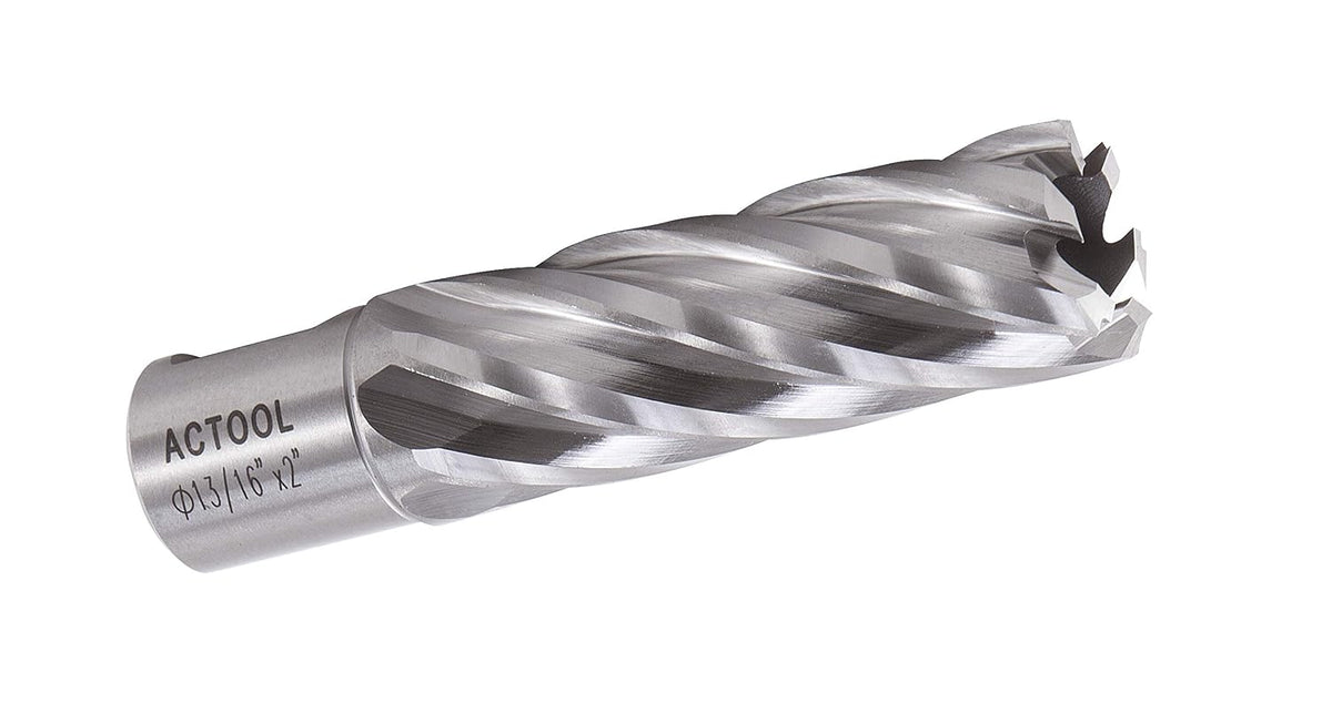 13/16" Diameter × 2" Depth of Cut HSS ANNULAR Cutter with 3/4'' Weldon Shank