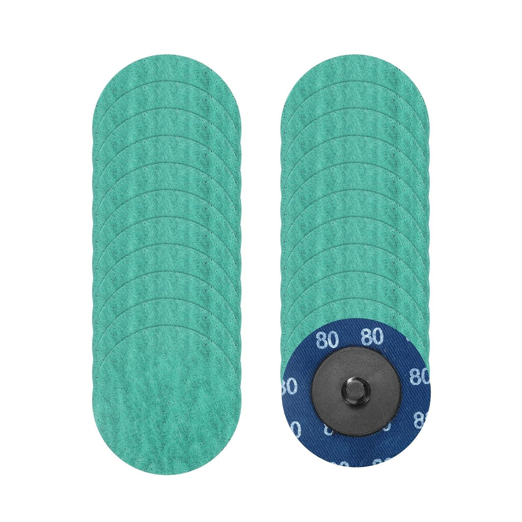 20 Pcs 2" 80 Grit Quick Change Surface Conditioning Discs
