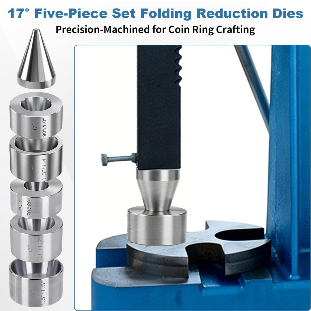 17 Degree Folding Die Set 5 Piece Folding Reduction Dies