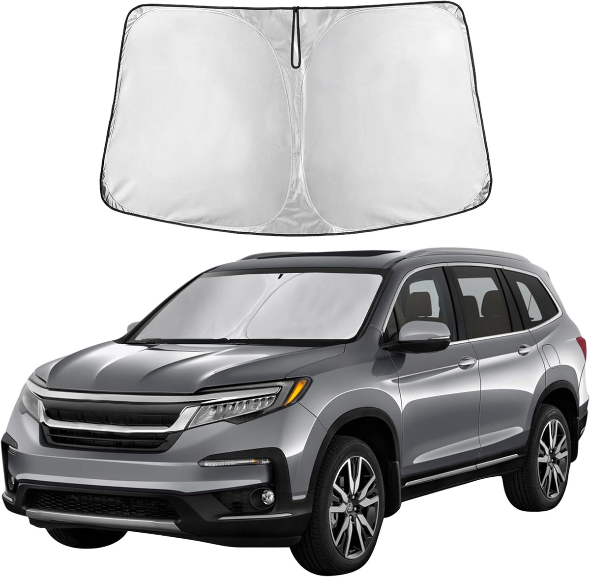 Windshield Sunshade for Honda CRV 2023-2024 2025 2026 Sun Visor for Front Windshield & Window Sun Shade Cover, UV