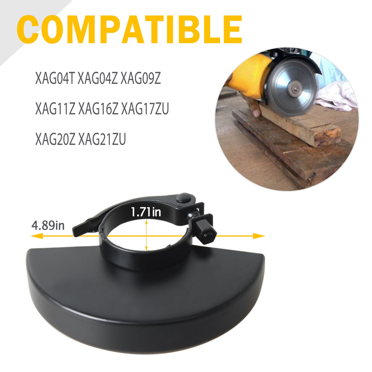 4-1/2 Inch Grinder Guard for DEWALT & Makita Angle Grinder(115mm)-1Pcs