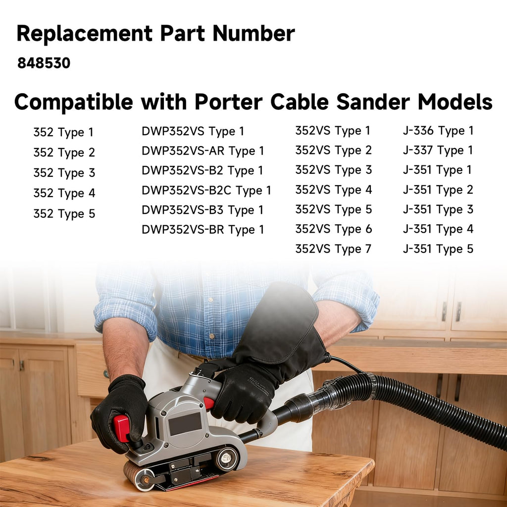 AIYOYOLIFE 2 Pack Toothed Drive Belt Compatible with Porter Cable Sander Replace#: 848530
