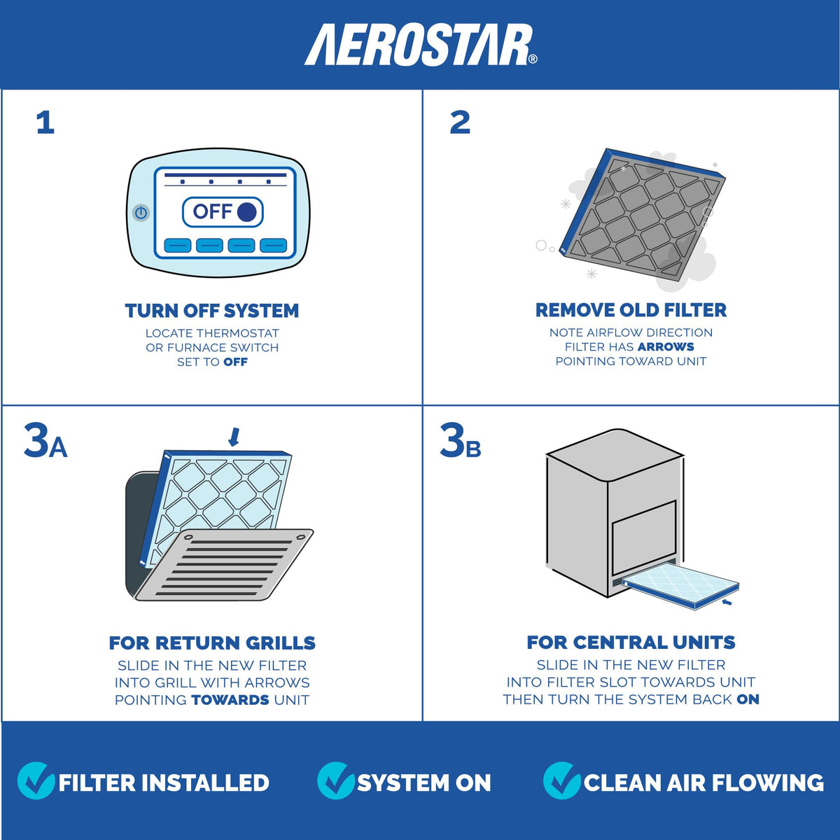 Air Filter 16x25x1 MERV 8 AC Filter, HVAC, Furnace Filter, 6 Pack