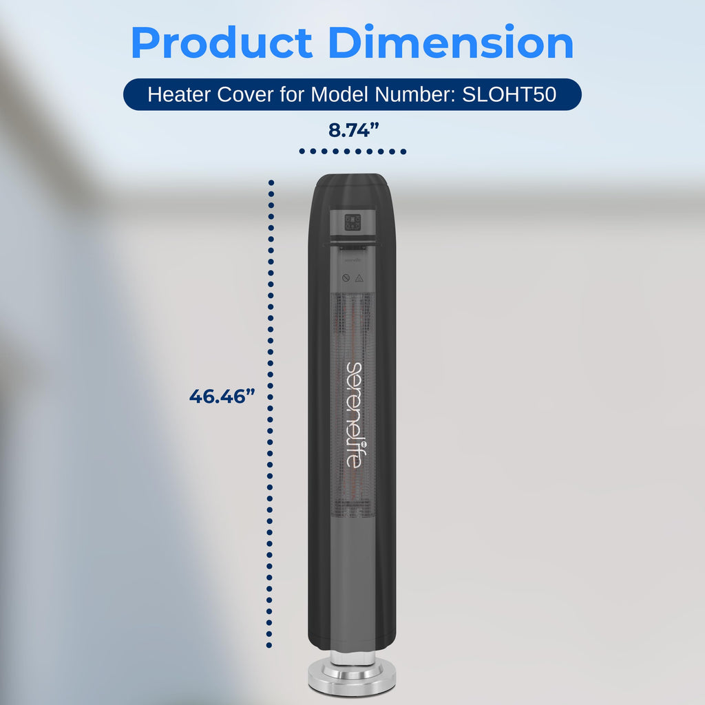 Patio Heater Cover for SLOHT50 Infrared Outdoor Electric Space Heater, Heavy Duty Propane Heater Cover, Durable