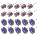 AUTOTOOLHOME 20PCS Flap Wheel Sander,80 Grit 1/8" Shank Sanding Bits Set