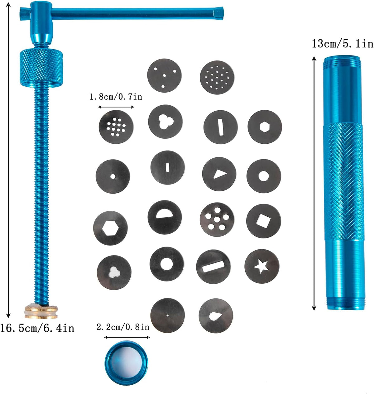 Stainless Steel Clay Extruder Sugar Paste Extruder Cake Fondant Decorating Tool Set Ceramics & Pottery Clay Extruders