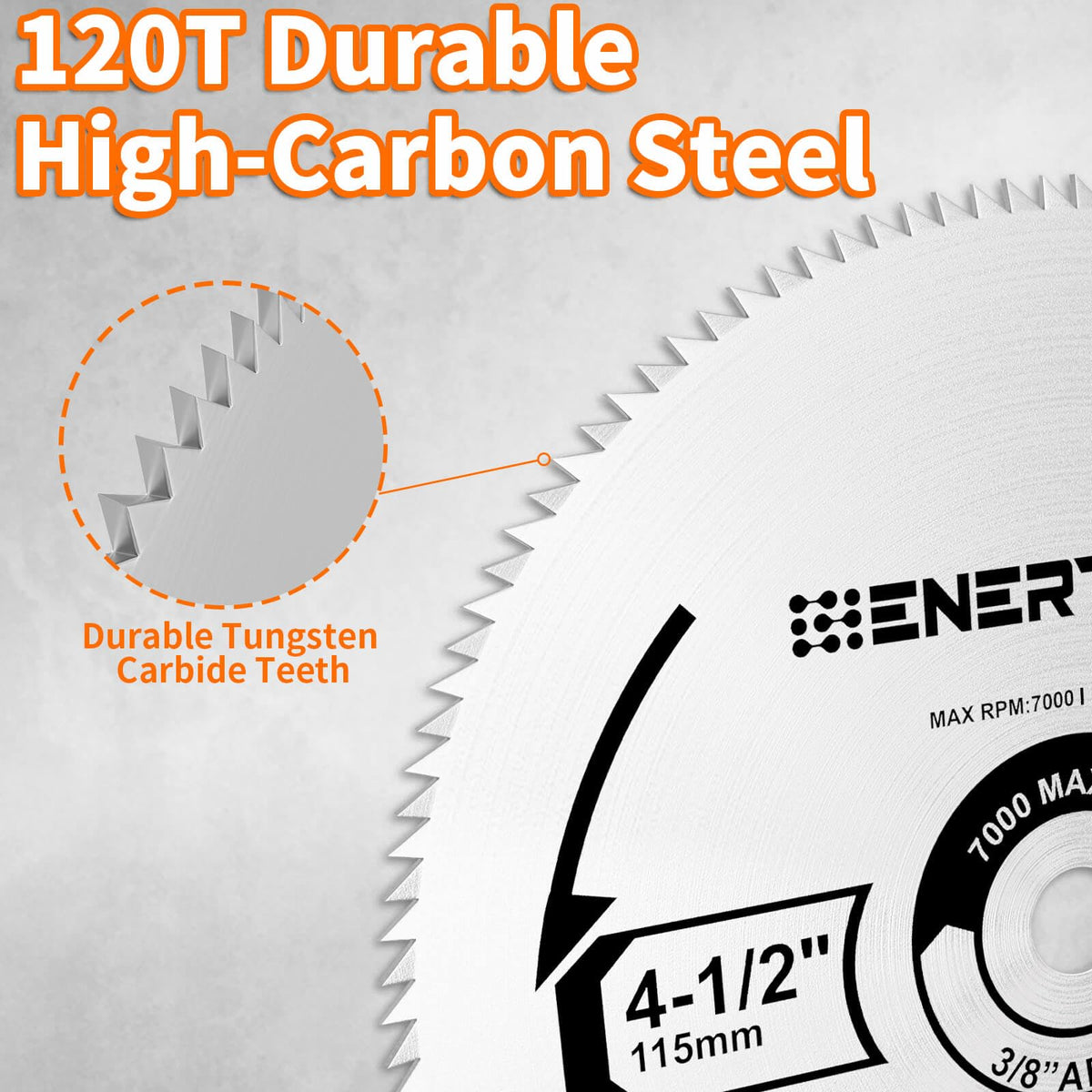 ENERTWIST 4-1/2 Inch 120T Circular 2PCS Saw Blade Set