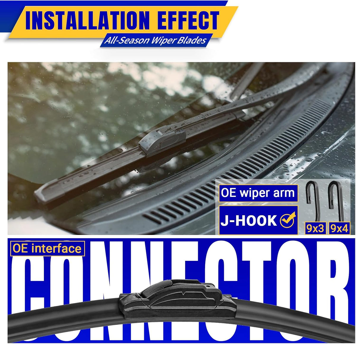 3 wipers Replacement for 2013-2018 Toyota RAV4, Windshield Wiper Blades Original Equipment Replacement - 26"/16"/10"