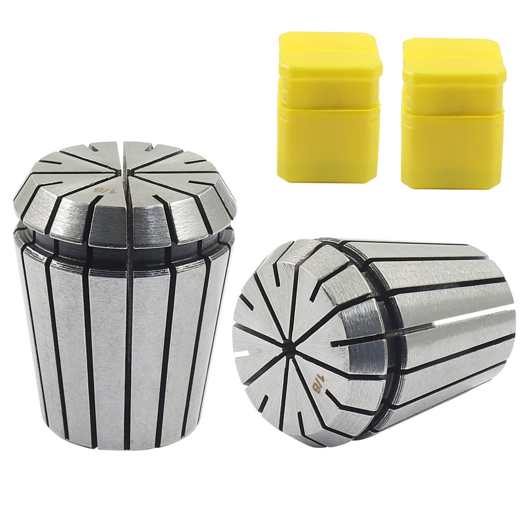 Piutouyar High Precision ER32 Spring Collet Nut Set, 2 Pcs ER32 1/8 Inch