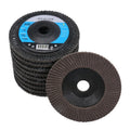 10 Packs 320 Grit Flap Discs for Angle Grinders, 4" x 5/8" Grinding Wheel