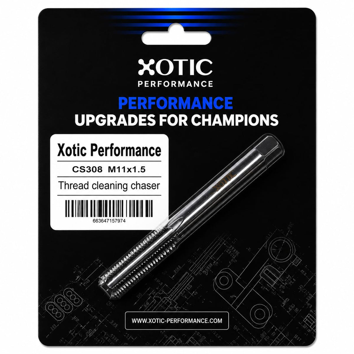 Xotic Performance Thread Cleaning Chaser M11 x 1.50 x 152 - CS308