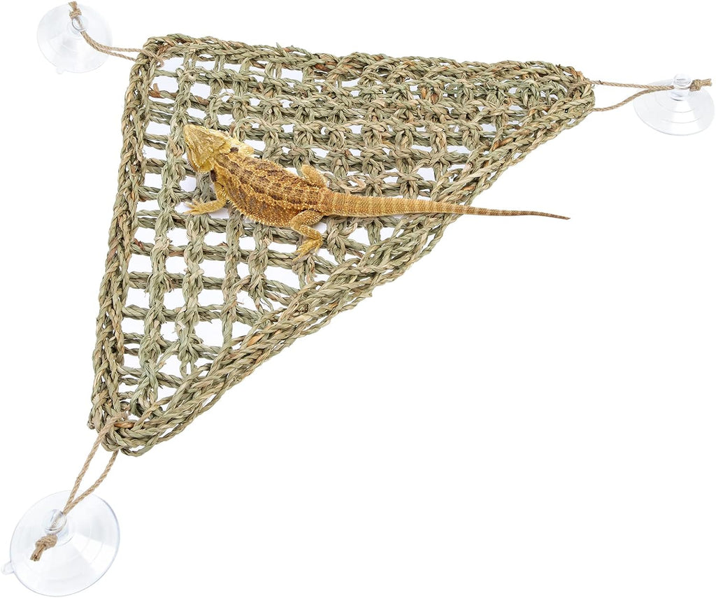 Bearded Dragon Seagrass Hammock: Triangle 17'' x 12.5''