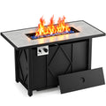 43 Inch Propane Fire Pit Table, 50,000 BTU Outdoor Gas Fire Table