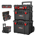 3 Tier Rolling Tool Box Heavy Duty, Stackable Tool Box with Wheels