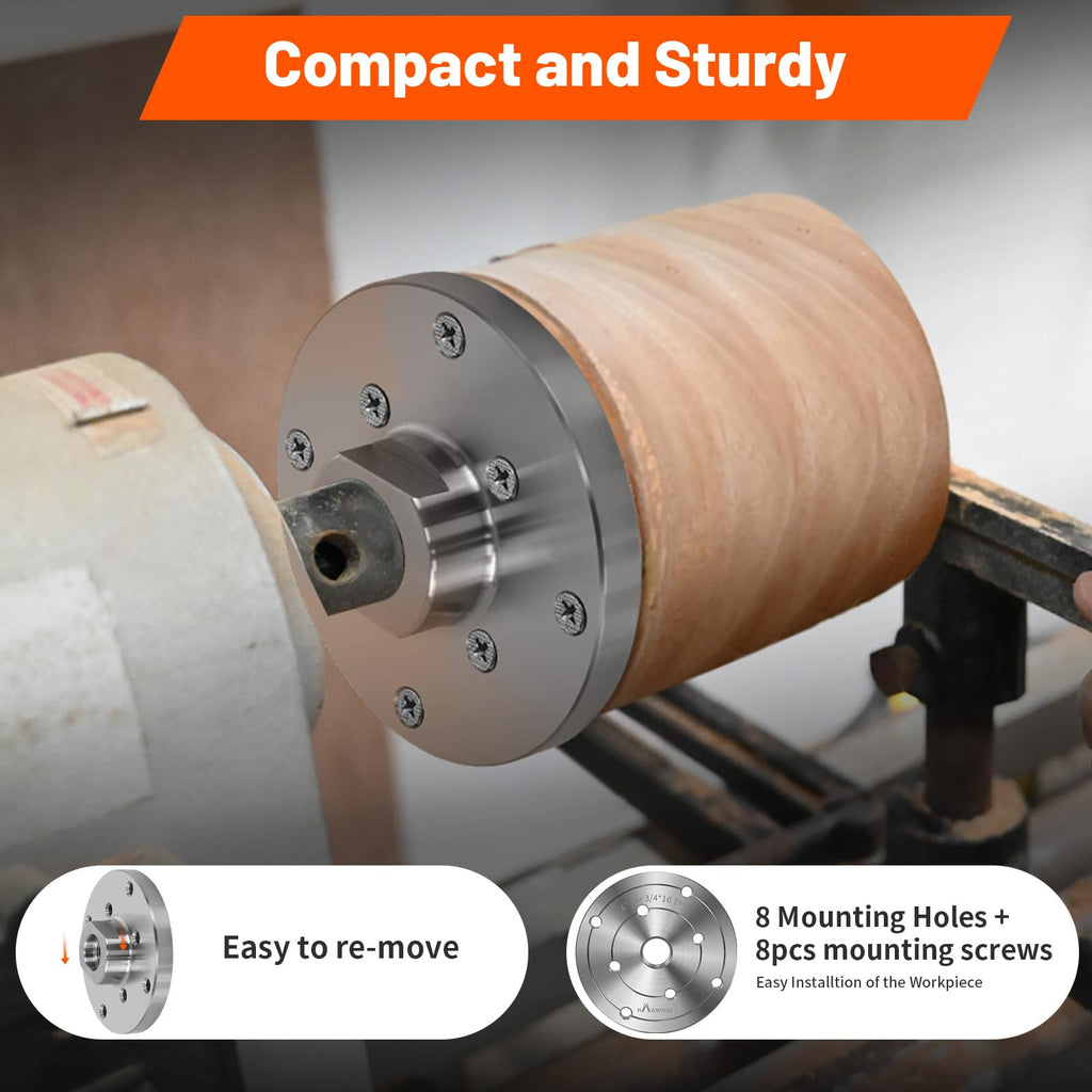 4" Steel Wood Lathe Faceplate,Faceplate for Wood Lathe