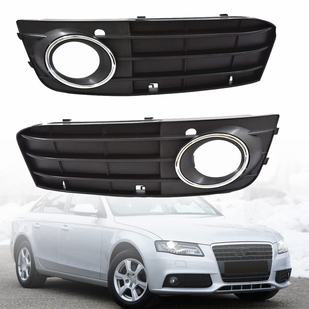 ANTUKO 2Pcs Fog Light Cover Replacement for A4 B8 A4L Edition 2009-2012