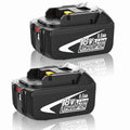 2-Pack 8.0Ah BL1860B Replacement for Makita 18V Battery with LED Light