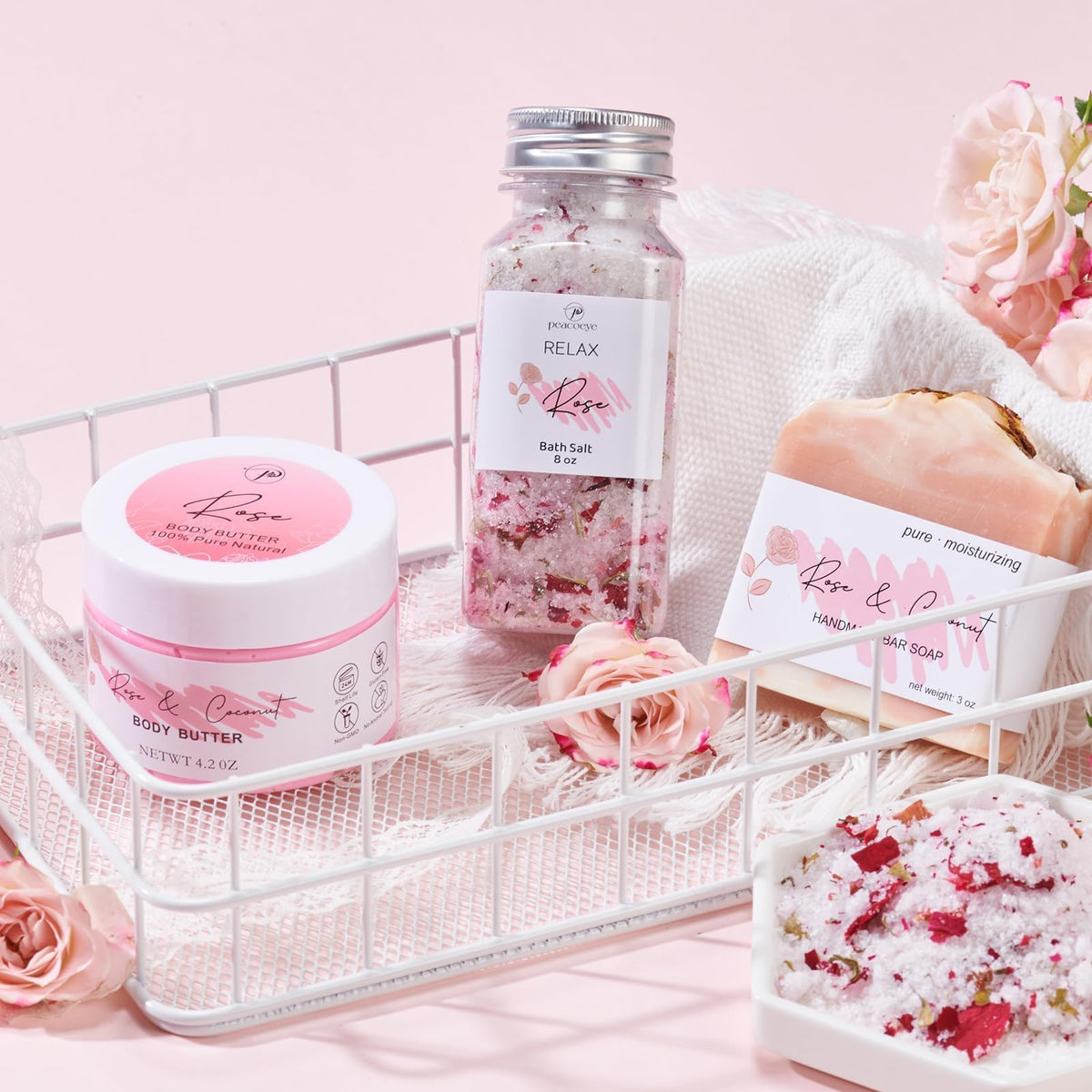 Mother's Day Gift for Mom Spa Gifts Bath Baskets Relaxing Spa Self Care Gift for Women Her Sister Wife Bridal Shower