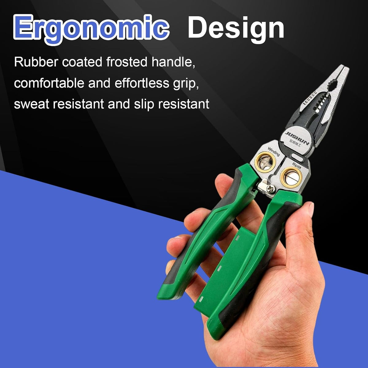 2026 New 8 in 1 Wire Stripper with Voltage Tester, Wire Stripping Tool for Heavy Duty 12-220V AC/DC Tester