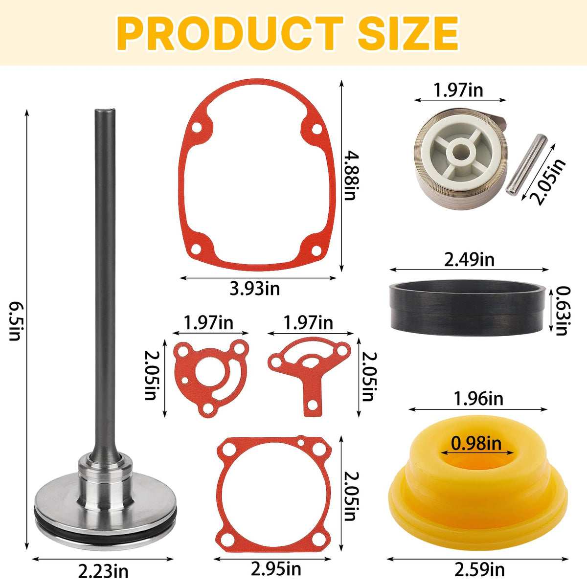877-323 for Air Nailer Gun Rebuild Kit Tools Parts Gasket Kit Bumper