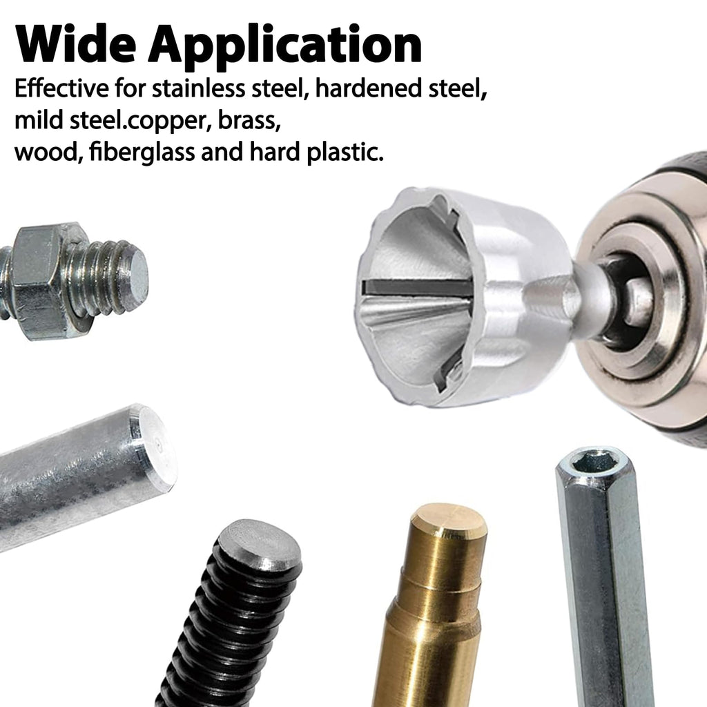 CZS Deburring Tool, Deburring Chamfer Tool, Quick Release 1/4" Hex Shank