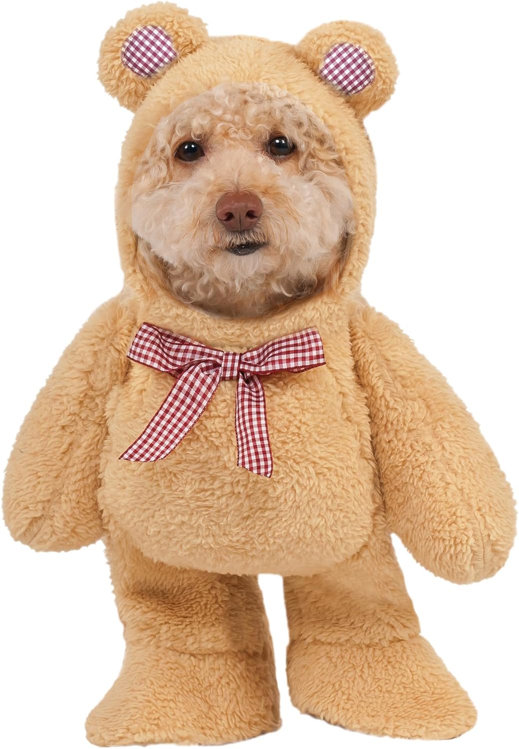 Walking Teddy Bear Pet Costume for Dogs or Cats, Medium