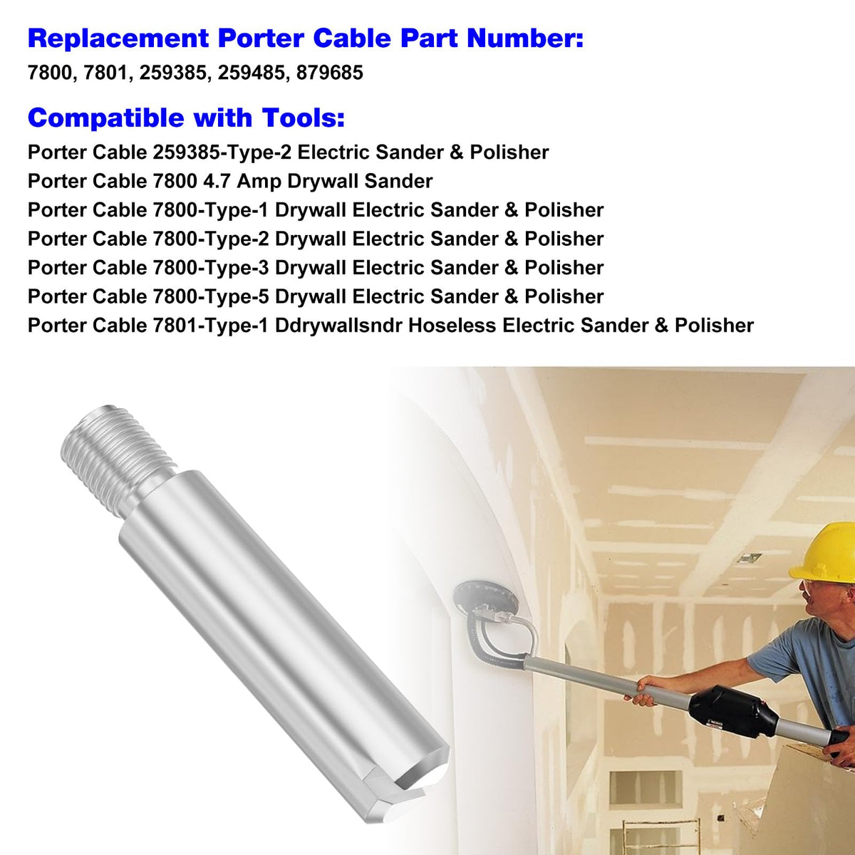 BZTT 879685 Sander Guide Pin Replacement for Porter Cable 7800 Sander, 2pcs