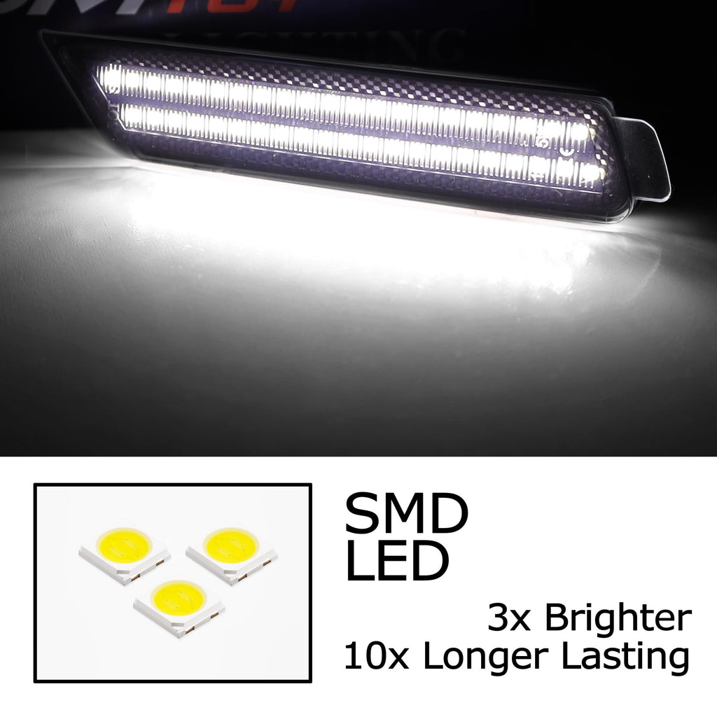 iJDMTOY LED Front Side Marker Lights For Chevrolet 2010-2015 Camaro