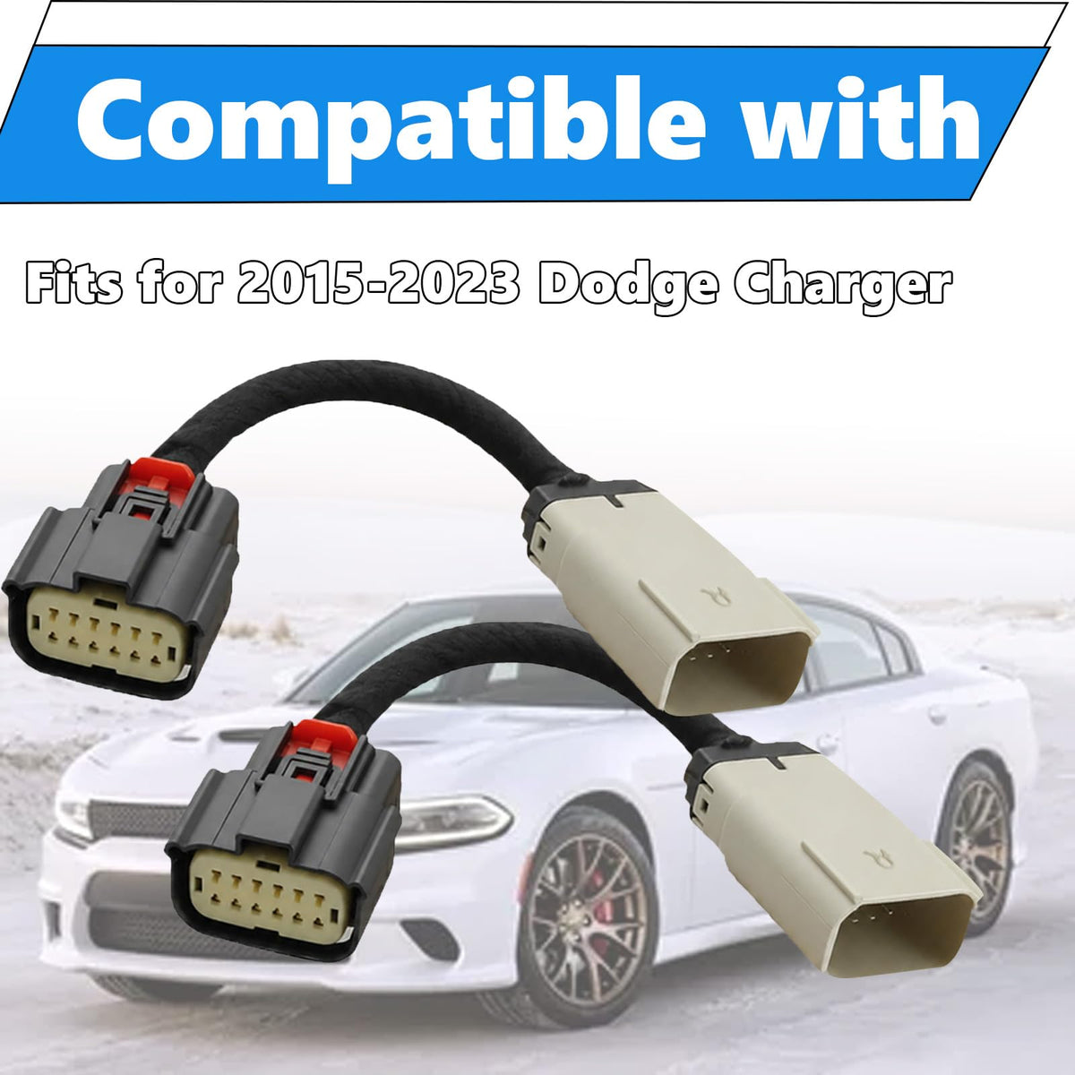 HID to Halogen Headlight Conversion Adapter Fits Dodge Charger 2015-2023