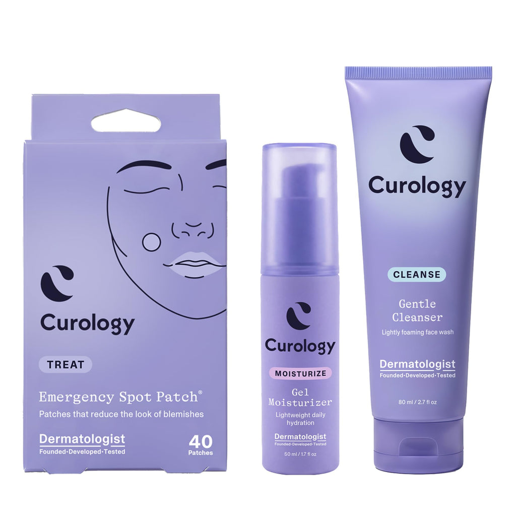 Acne Skincare Set, Pimple Patches, Face Wash and Gel Moisturizer