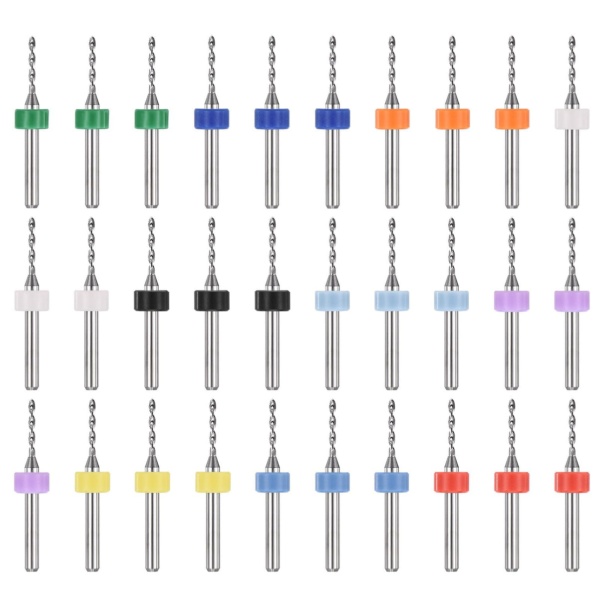 PATIKIL 30 Pack 1.5mm Micro Drill Bits Carbide Tungsten Steel
