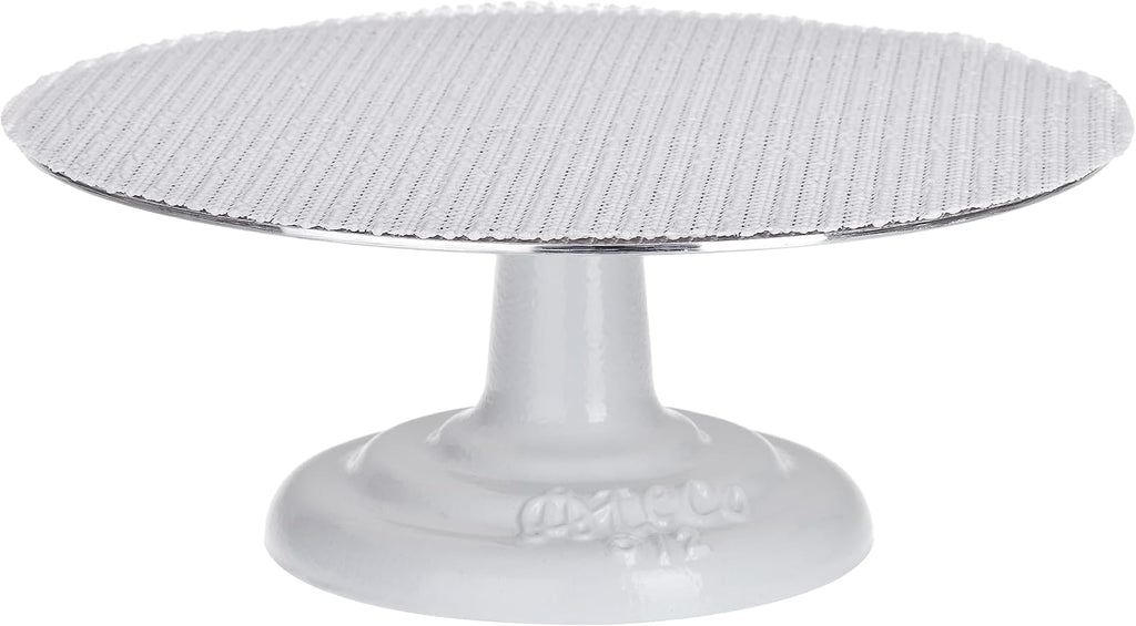 Cast Iron and Non-Slip Pad Cake Stand, 12 inch, White