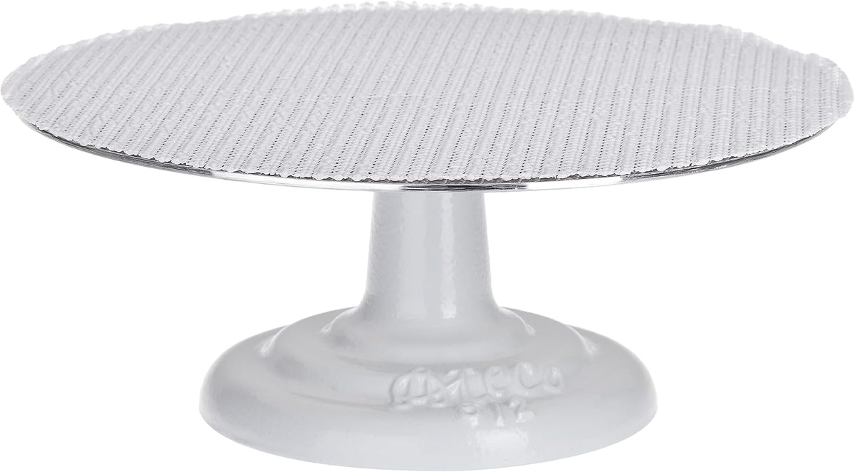 Cast Iron and Non-Slip Pad Cake Stand, 12 inch, White