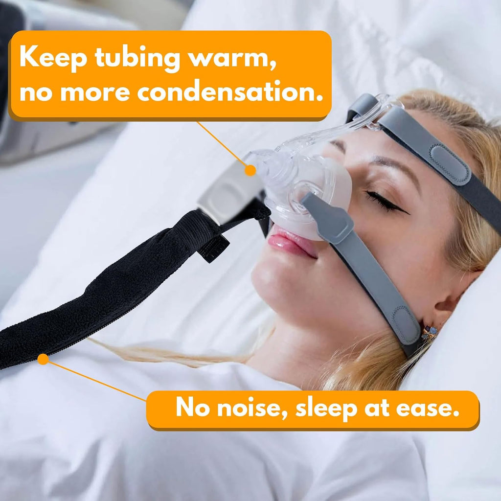 6.3ft CPAP Hose Cover for AirSense11, Cat Proof, Double-sided, Full Zipper