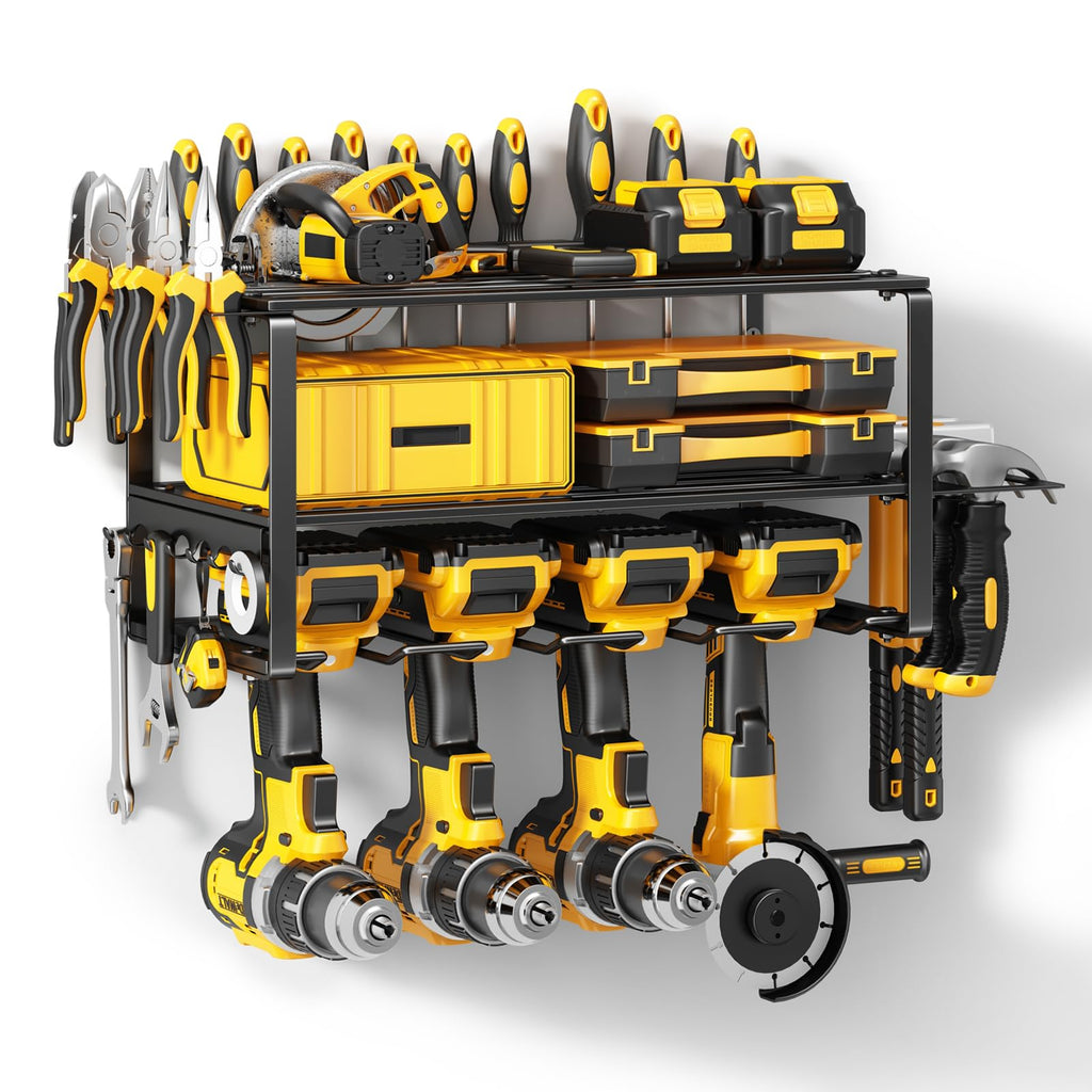 fanatato Power Tool Organizer Wall Mount Cordless Drill Holder