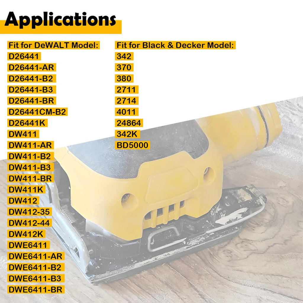 ELSOON 144954-00 14495400 Replacement Paper Punch Compatible with DeWalt Models D26441, DW412, DW411K, DWE6411, Black & Decker 24864, BD5000, Fits 1/4 Sheet Sanders, Durable and Easy to Use