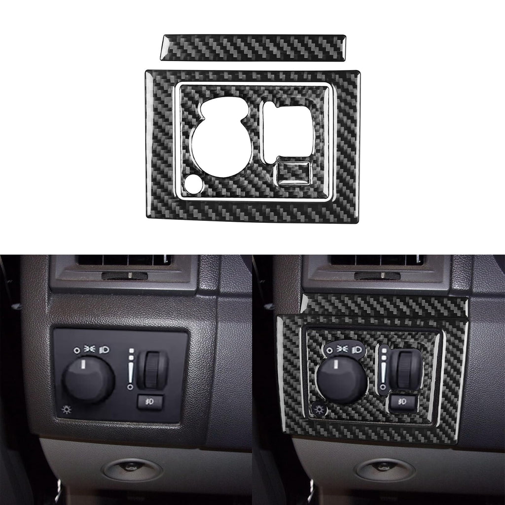 GDFJGD Headlight Switch Kit Trim -A for Dodge Charger 2008-2010 Black